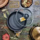 Жарівня чавунна зі скляною кришкою 20 см Maysternya T1011C3Ук