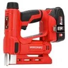 Акумуляторний цвяхозабивач комбінований WORCRAFT CNS‑S20LiC з АКБ (2А) і ЗП, меблевий нейлер