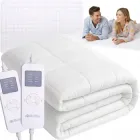 Електропростирадло на двох з підігрівом Ruhhy 26223 електричний двоспальний наматрацник 140 Вт 2 зони з таймером 203x152 см