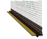 Профиль приконный ПВХ с сеткой 3 мм 2,5 м Коричневый