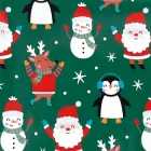 Новорічний Папір Пакувальний На Святі 100x70см