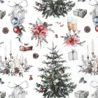 Новорічний Папір Пакувальний Різдвяний Настрій 100x70см