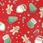 Новорічний Папір Пакувальний Санта З Рукавичками