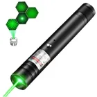 Зелений лазер Laser 303 100мВт 532нм з блокуванням і насадкою, лазерна указка для презентацій і шоу