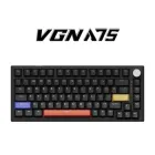 Ігрова Магнітна Клавіатура VGN A75 Black із RGB Підсвічуванням Дротова 8000Hz/s, 75% Формат, Switch 0.01mm. Rapid Trigger