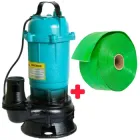 Насос фекальний дренажний занурювальний 2,6 kW з подрібнювачем ножем дробаркою лезом сикатором + шланг 5 метрів