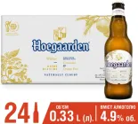 Упаковка пива HoeGaarden Witbier світле нефільтроване 4.9% 0.33 л x 24 шт (5410228149699)