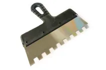 Шпатель зубчастий Нікіфоров 200х14мм 2шт для нанесення будівельних сумішей з ручкою із пластику шпатель для ремонту (IT-DR_11N)