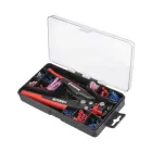 Знімач ізоляції автоматичний 0,2-6 мм², 200 мм, з набором обтискних клем STORM INTERTOOL HT-7024