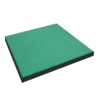 Гумова плитка 500х500х30 мм - Зелений
