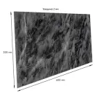 Самоклеючі стінові панелі ПЕТ Сірий граніт мармур камінь 300х600х2мм ПВХ плитка покриття