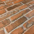 3Д-панелі декоративні Руда цегла 700*770*3 мм ПВХ панелі цегляна кладка для декору стін самоклейка (44-3) SW-00000696