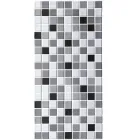 Стінові панелі ПВХ Сіра мозаїка Квадрати геометрія 960*480мм для стін кухні ванни