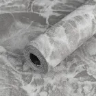 текстурні шпалери для стін самоклеючі Сірий Мармур під камінь 2800х450х1,5мм клейкі рулонні з малюнком