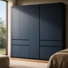 Шафа Брайт з полицями 2021 х 520 х 2000 h Майстер Форм ДСП Антрацит (телескопічні напрямні) 30205