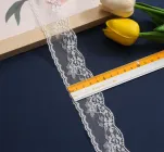 Мереживо Сітка / 4 см / Упаковка - 10 метрів / Білий