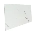 Самоклеюча стінова PET плитка Білий мармур міні 600*300*2mm