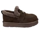 Лофери жіночі замшеві на платформі 50273-35 коричневі розмір 41 (26 см)