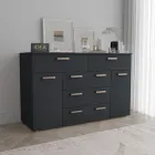 Комод на 5 шухляд з дверима IDEA ТКБ-377.1 Антрацит