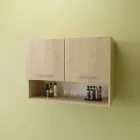 Шафа навісна на кухню 800х582х310 мм з нішею сонома білий з відкритою полицею (РК-3) Дуб Сонома