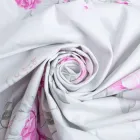 Тканина бавовна сатин для постільної білизни, натуральна тканина, постільна білизна, 120 гр/м2 ВТ-411-A рожевий роуз 5135153