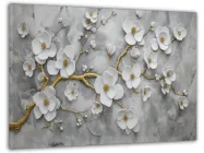 Картина на стіну з ефектом 3D “Розкіш мінімалізму” для спальні, вітальні чи кухні 60x100 см (MN10147)