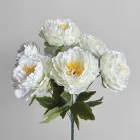 Штучний букет з 7 півоній білих BP 0201