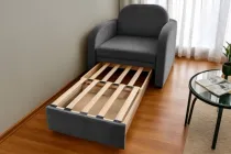 М'яке розкладне крісло Tobi Sho Дрім для підлітків велюр Mars Сірий/14, 940х850х730 мм