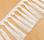 Тесьма "Бахрома" / 12 см / 1 метр / Білий