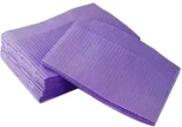 Нагрудники стоматологічні Sanorma Одноразові двошарові 41х33 см 500 шт Лілові (1100000010999)