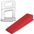 Набір для вирівнювання плитки 500 кліпсів + 100 клинів система укладання плитки 3 мм