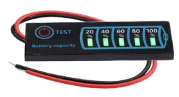 Індикатор ємності універсальний 1-8S 5-30В світлодіодний Li-Ion, LiFePo4, свинцево-кислотні