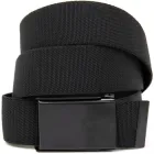 Текстильний ремінь з чорною пряжкою Vintage 20530 Чорний