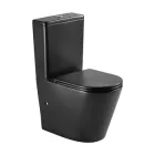 Унітаз підлоговий круговий змив IMPRESE VLTAVA с06509610, чорний матовий