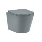 Унітаз підвісний круговий змив IMPRESE VLTAVA c06309615, чорний матовий