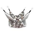 Двоповерховий гамак для морської свинки, шиншили, хомяка та дрібних гризунів 20х20см