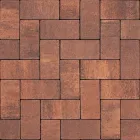 Бруківка Авеню 20х10х6 см без фаски, гранат