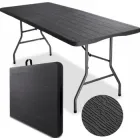 Стіл розкладний туристичний для пікніка Bonro BS 180 см чорний