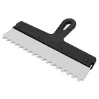 Шпатель для плитки зубчастий нержавіюча сталь 350 мм 10x10 Polax (111-094)
