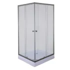 Душова кабіна з низьким піддоном Mixxus CUBIC SCT01-90x90x195-TR GRAPHITE прозоре скло 4мм (MI6905)