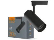 Світильник світлодіодний трековий 30W 4100K чорний (VL-TR04-304B) VIDEX