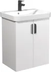 Тумба універсальна МОЙДОДИР Idea 55-U з умивальником River 55 біла