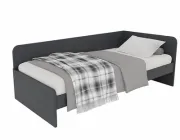 Односпальне Ліжко-800 Єверест (194*85*60 см) Сірий