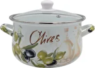 Каструля Verona емальована зі скляною кришкою 3 л (VR-0001-20)