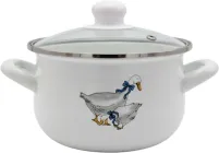 Каструля Verona емальована зі скляною кришкою 4 л (VR-0002-22)