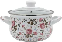 Каструля Verona емальована зі скляною кришкою 1.6 л (VR-0003-16)