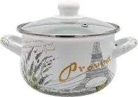 Каструля Verona емальована зі скляною кришкою 4 л (VR-0004-22)