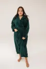 Жіночий махровий халат з капішоном ХL 304 бутилка