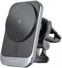 Автотримач для телефона з бездротовою зарядкою Proove Square Magnetic Pro 15W Black (546920092)