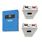 Комплект резервного живлення 10кВт: гібридний інвертор з чистою синусоїдою Anenji ANJ-HHS-11KW 48 V Wi-Fi + 2 акумулятора LiFePO4 Eco-Worthy Seplos 51.2V 100Ah